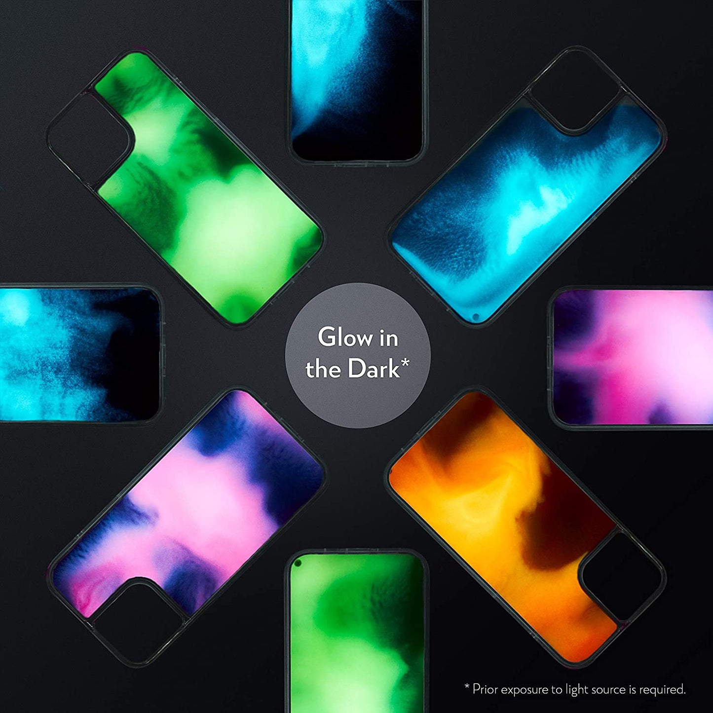 Coque iPhone fluorescente phosphorescente - Finition anti-jaunissement premium