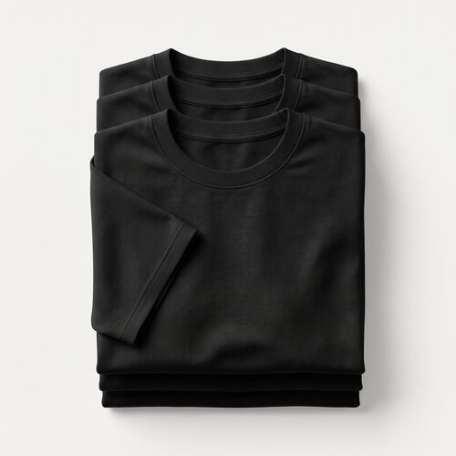 Pack de 3 t-shirts noirs 190g