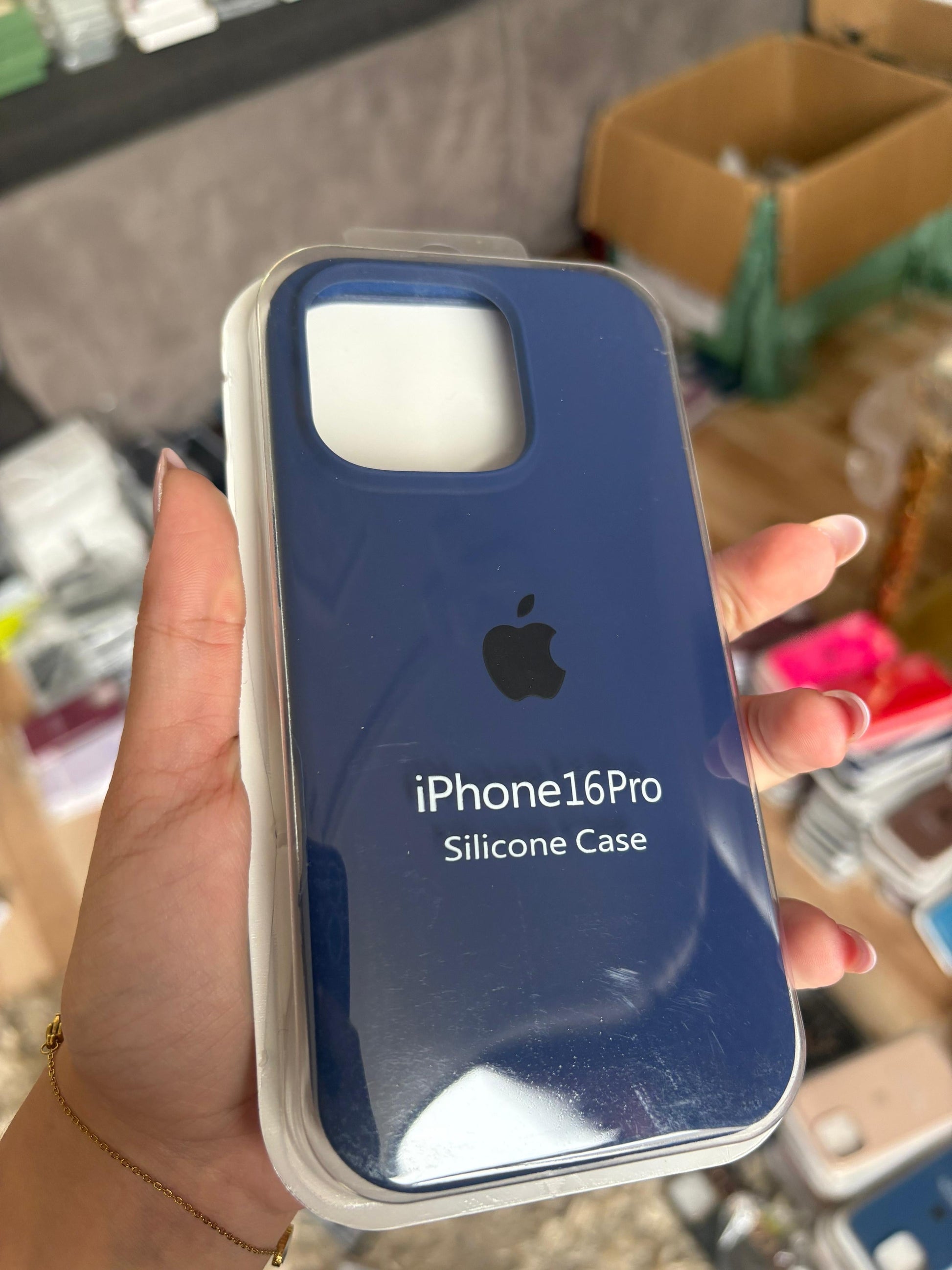Funda Silicona iPhone 14 Pro Max - Azul