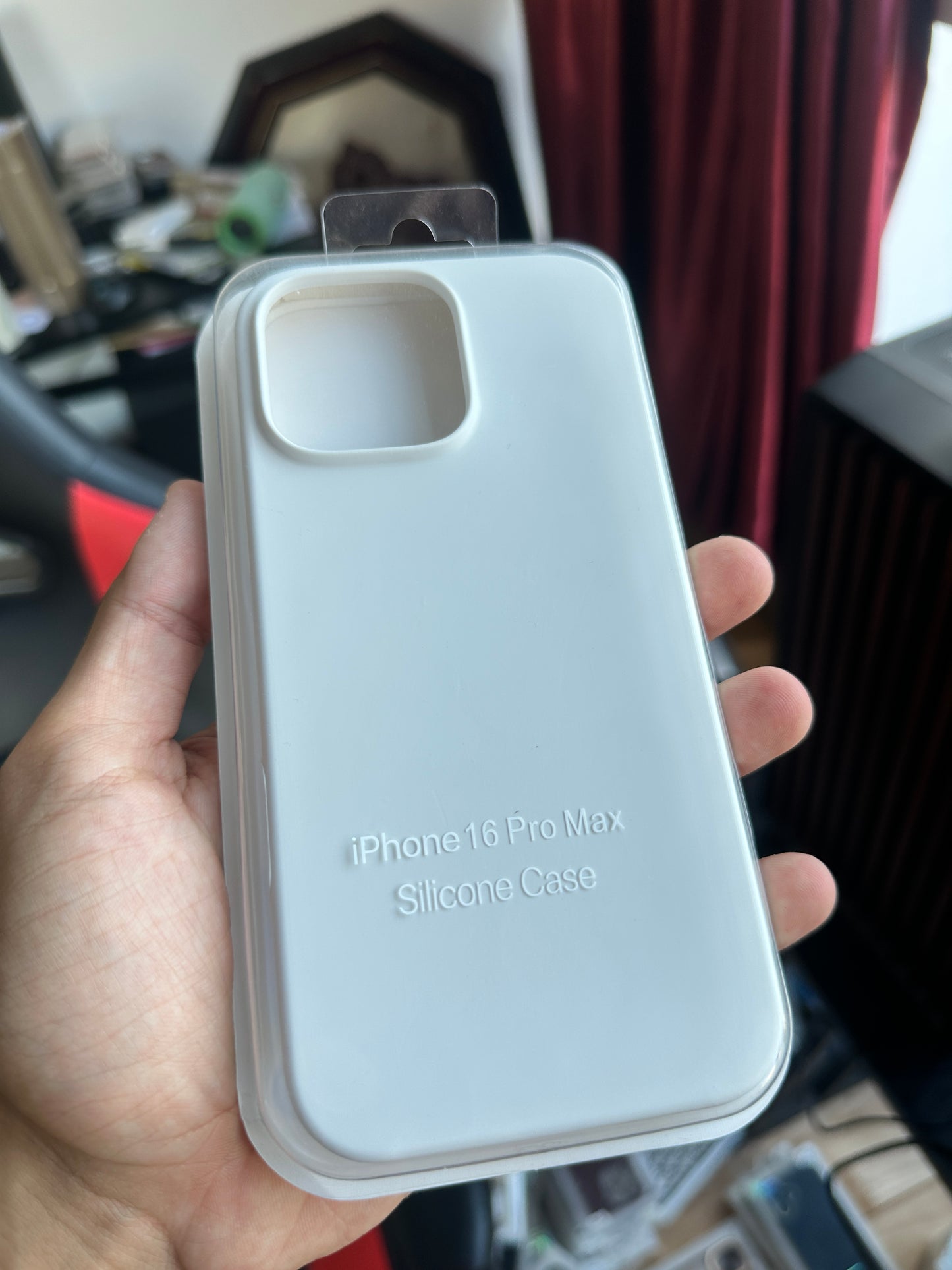 Full white silicone IPHONE 16 PRO MAX