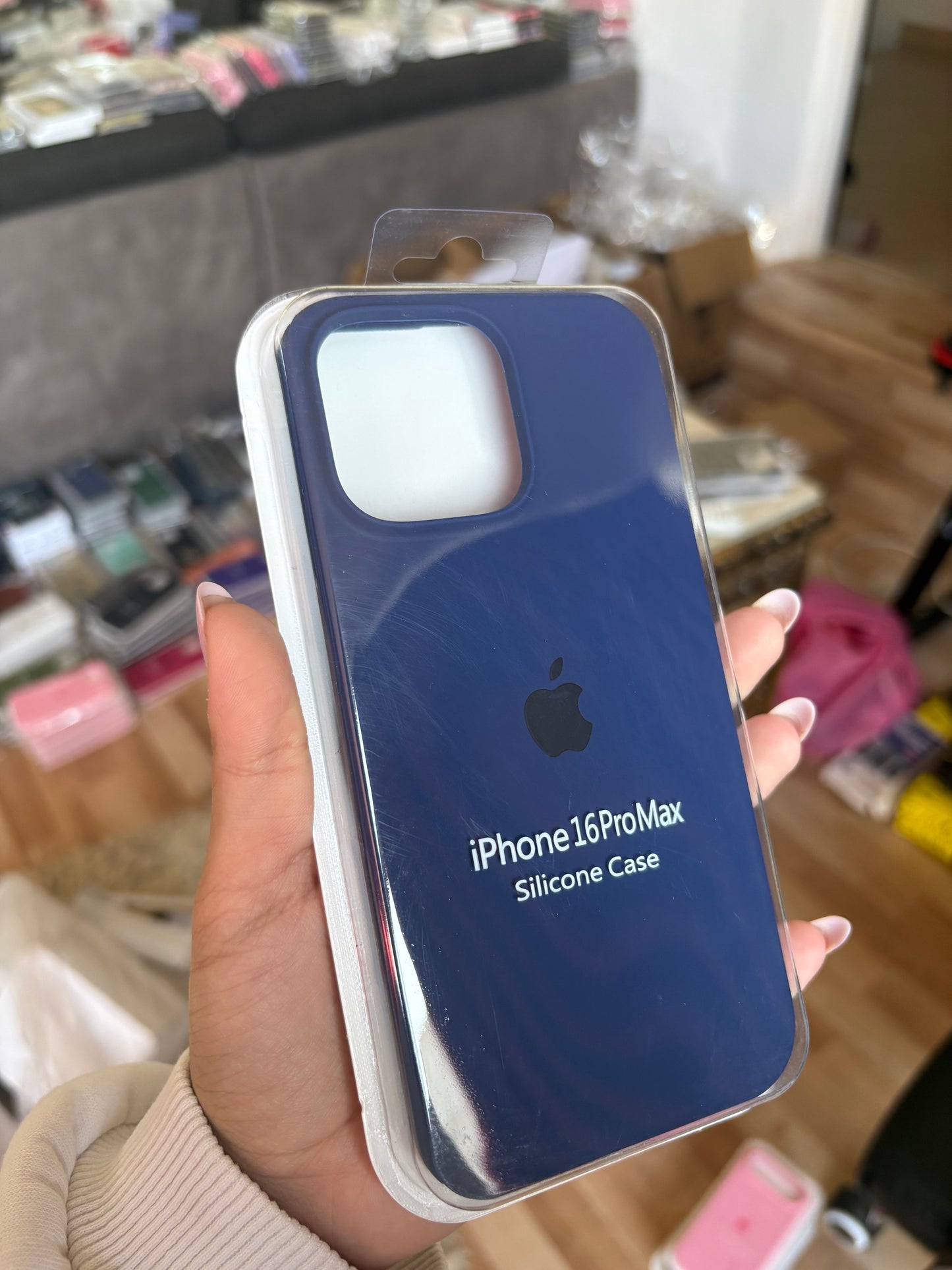 Funda Silicona iPhone 16 Pro Max - Azul