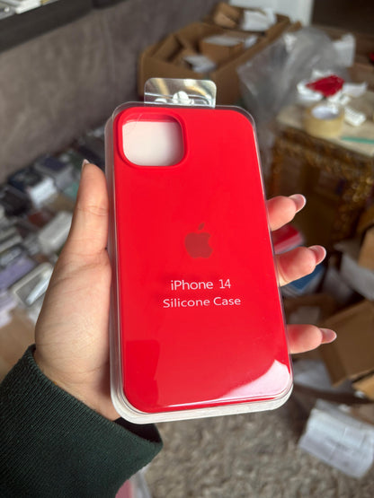 Funda Silicona iPhone 13/14 - Rojo