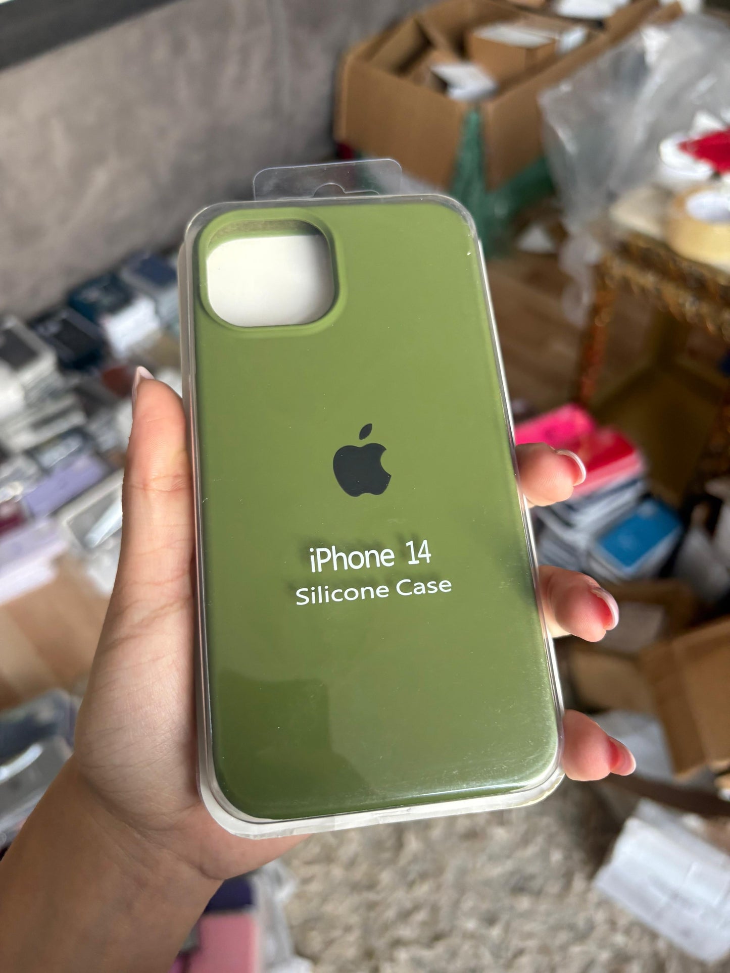 Funda Silicona iPhone 15 - Verde
