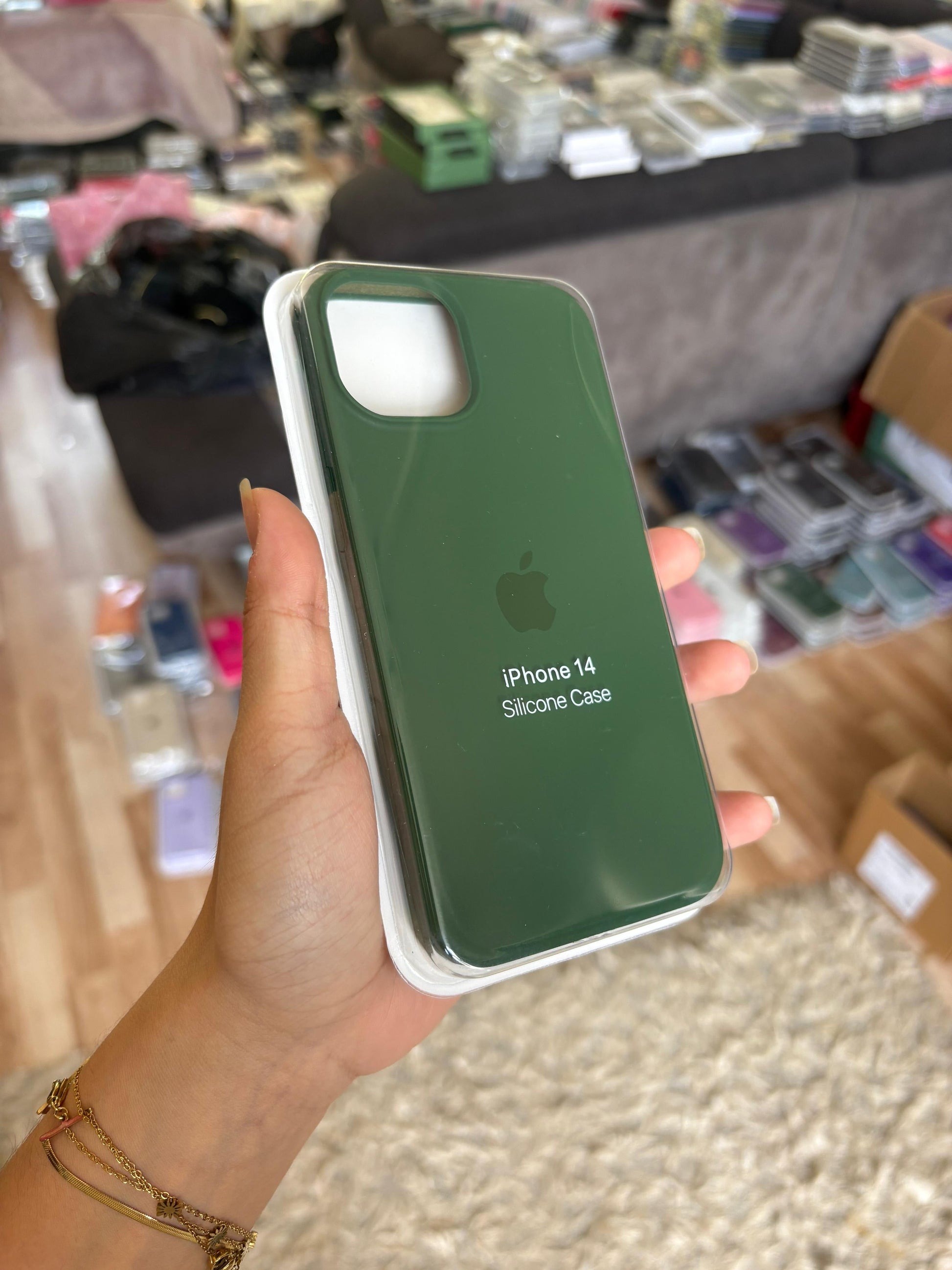 Funda Silicona iPhone 15 Pro Max - Verde