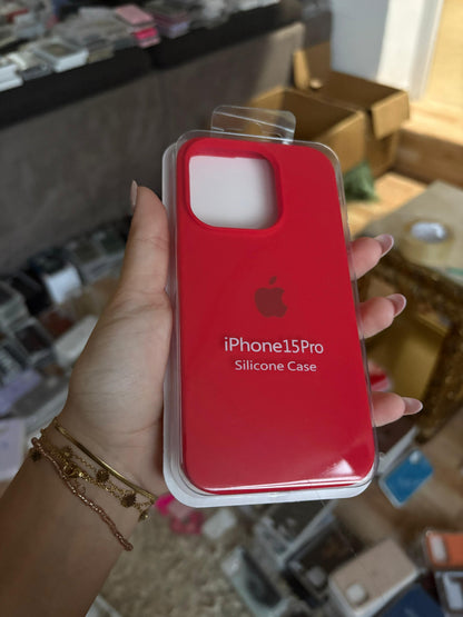 Funda Silicona iPhone 15 Pro - Verde