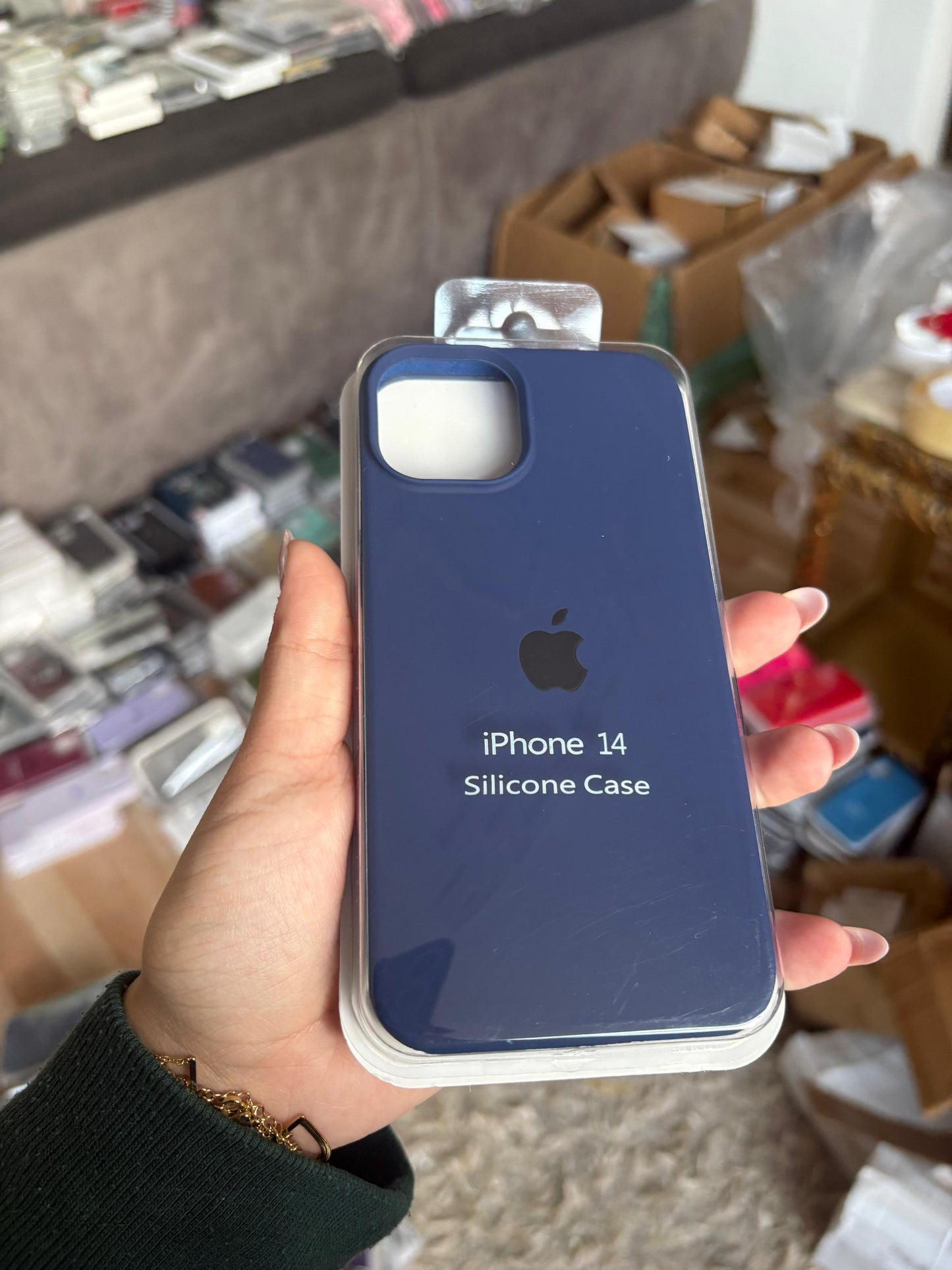 Funda Silicona iPhone 15 - Azul