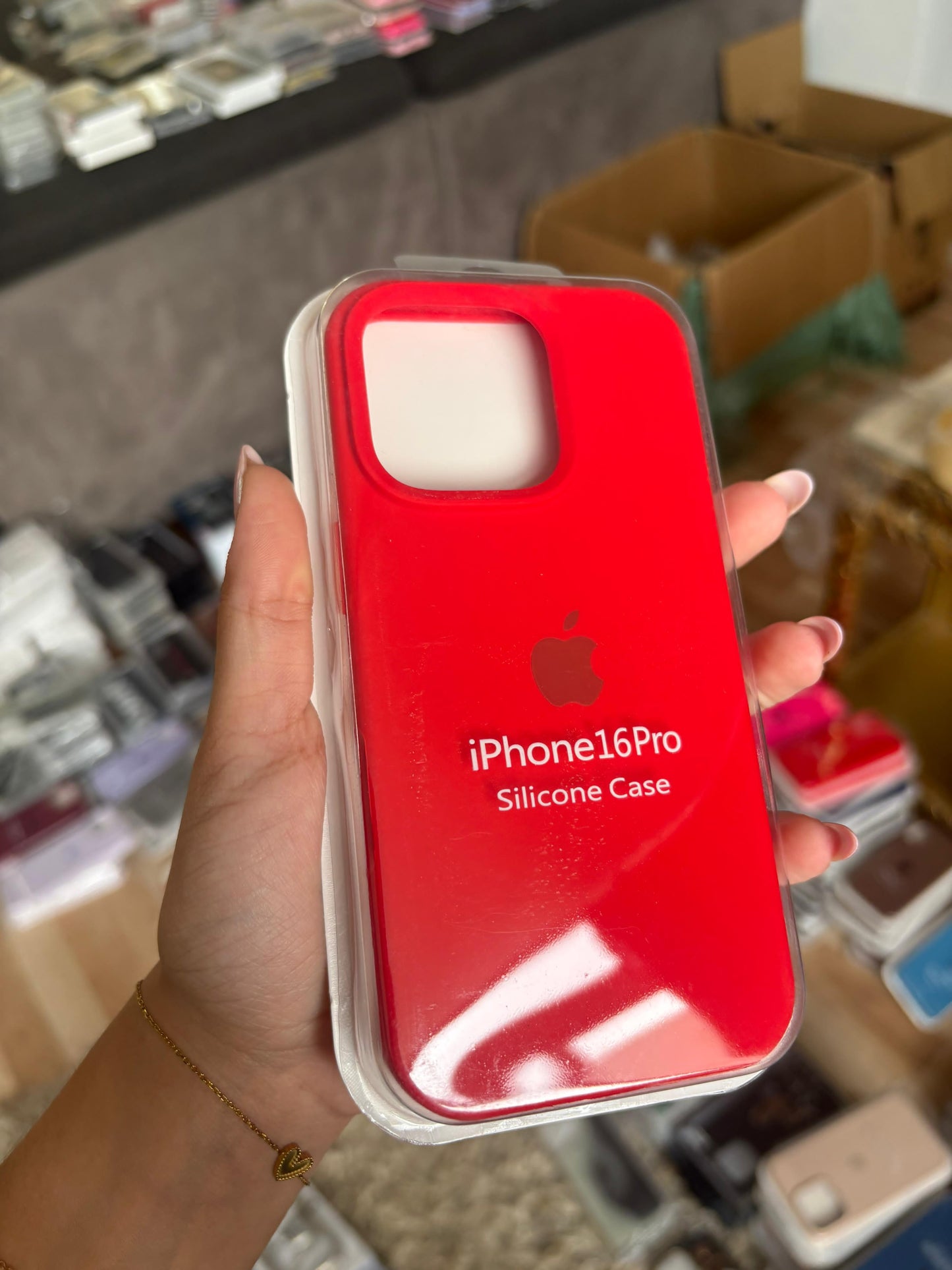Funda Silicona iPhone 16 Pro - Rojo