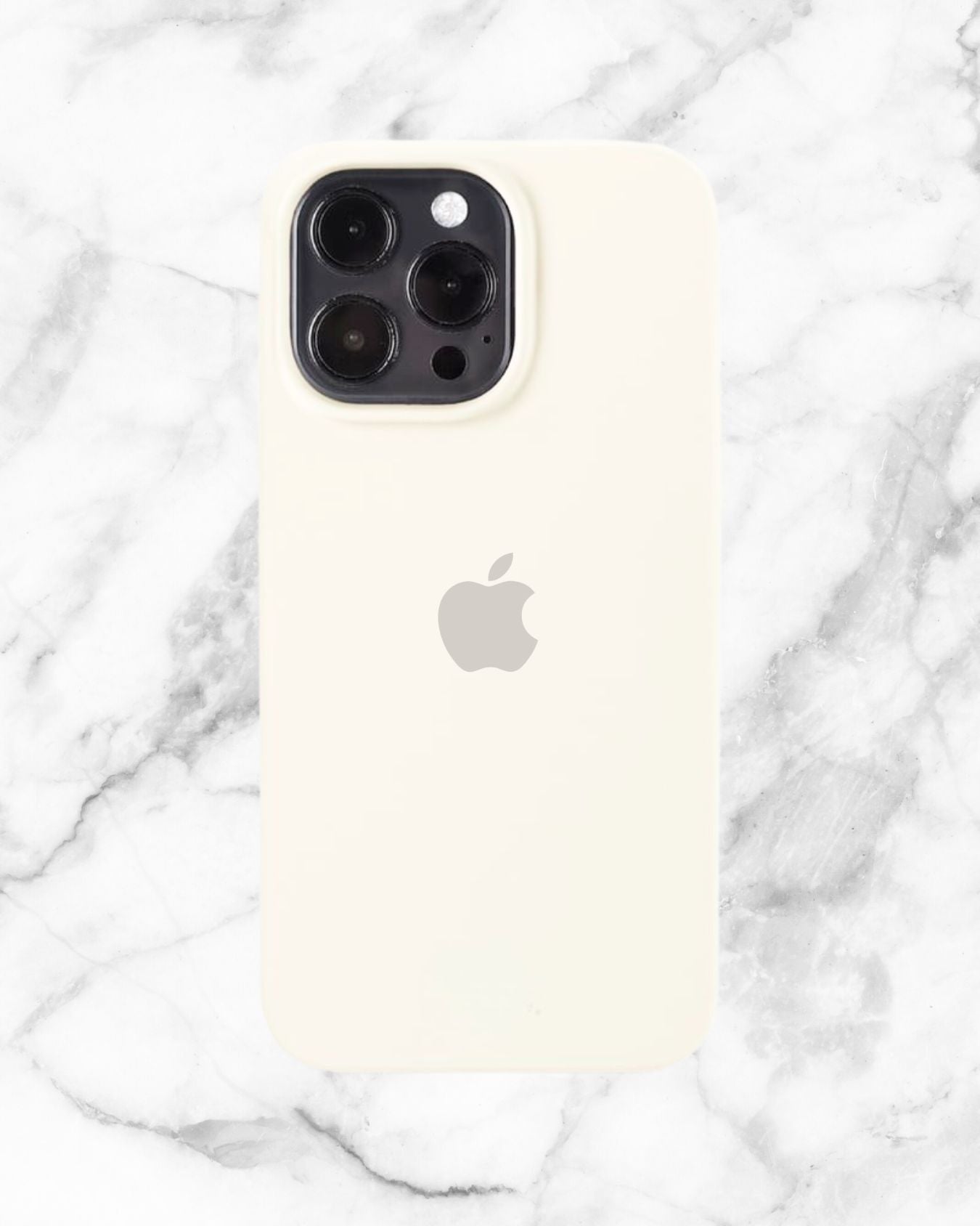 Funda Silicona iPhone 16 Pro - Crema